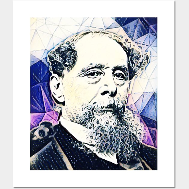 Charles Dickens Portrait | charlles dickens artwork 14 Wall Art by JustLit